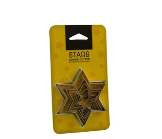 Vykrajovačky hvězdy 6ks 9cm až 2,5cm