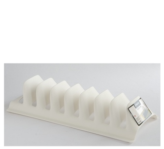 Stojan/odkap. na talíře bílý 30x14x6cm