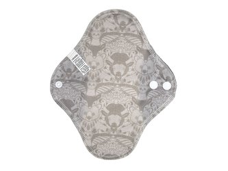 Denní vložka (PUL) - Lesní totem, šedý velur (kojenecký plyš)