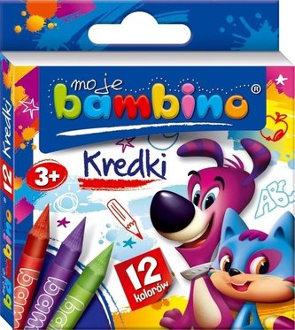 Kredki w pudełku 12 kolorów BAMBINO Kredki w pudełku 12 kolorów BAMBINO