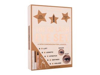 Makeup Revolution London 5D Lash řasenka 5D Lash 14 ml + oční linky Renaissance Flick 0,8 g Black + kleštičky na řašy