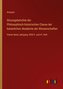 Sitzungsberichte der Philosophisch-historischen Classe der kaiserlichen Akademie der Wissenschaften