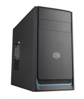 Cooler Master case MasterBox E300L, modrý rámeček, Micro-ATX, 2x USB 3.0, bez zdroje