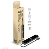 Club3D hub USB-C (USB4), 6-in-1 Hub s HDMI 8K60Hz/4K120Hz, 2xUSB-A, RJ45 a 2xUSB-C, 1xData, 1xPD 3.0