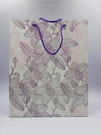 Torebka prezentowa brokat L