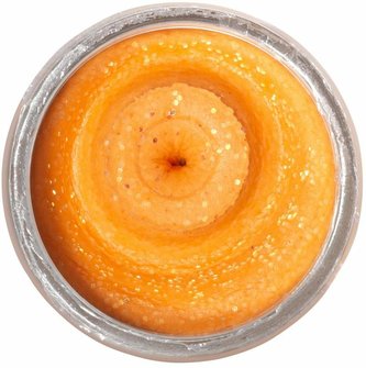 POWERBAIT NATURAL GLITTER TROUT BAIT BLOODWORM 50G FLUO ORANGE