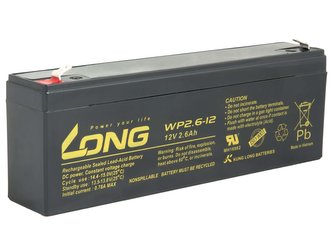 LONG batéria 12V 2,6Ah F1 (WP2.6-12)