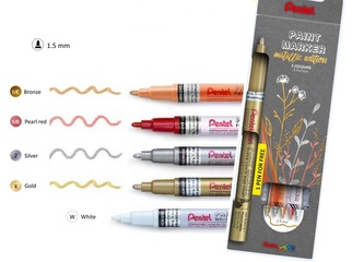 Pentel Sada lakových popisovačů 5 ks Pentel Sada lakových popisovačů 5 ks