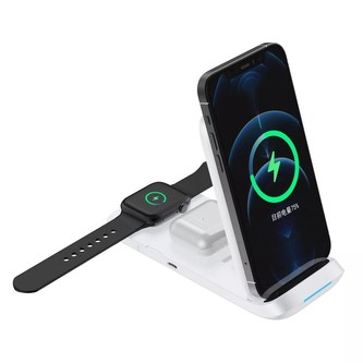 1stCOOL bezdrátová QI nabíječka 3v1, skládací, Apple kompatibilní, bílá 1stCOOL bezdrátová QI nabíječka 3v1, skládací, Apple kompatibilní, bílá