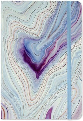 Notes A5 w kropki Niebieski Agat