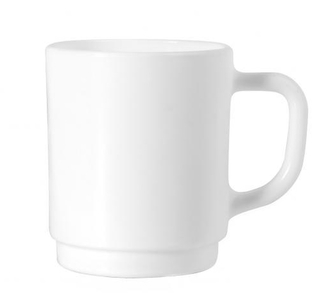 Hrnek sklo/porcelán 250ml stohovatelný  OPÁL