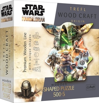 Drevené puzzle The Mandalorian Záhadný Grogu 505 dielikov