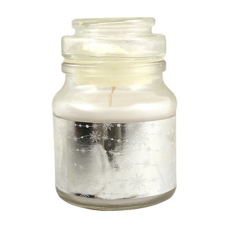 Svíčka vonná dekorativní, vánoční vločky, 120g