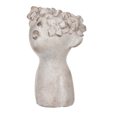 Obal na kvety betónový , tvar hlavy