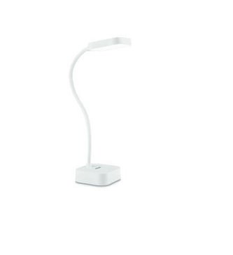 8719514443815 Rock STOLNÍ LAMPIČKA 5W 90lm 5000K USB, stmívatelná, bílá
