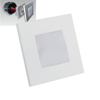 STEP LIGHT schodišťové LED svítidlo 1x1W 60lm 4000K IP20 8,6cm hranaté bílé