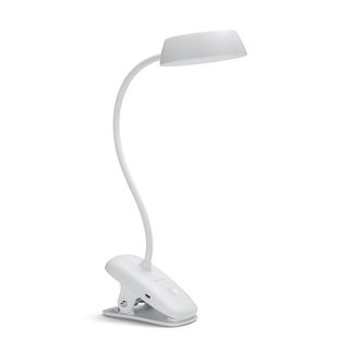 8719514396890 Donutclip LAMPIČKA na klip 3W 175lm 4000K USB, krokové stmievanie, biela