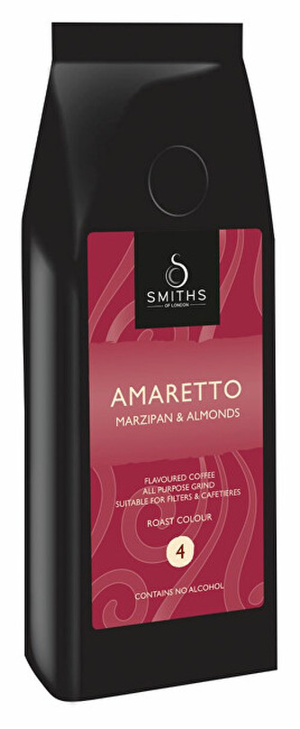 Smiths of London Káva ochucená Amaretto zrna 227 g
