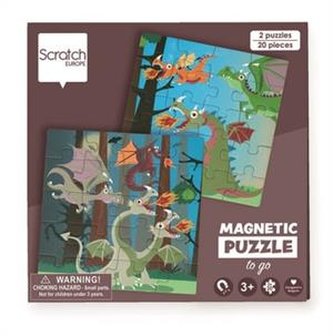 Scratch Puzzle magnetyczne - książka podróżna Smoki 2 obrazki 40