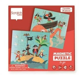 Scratch Puzzle magnetyczne - książka podróżna Piraci 2 obrazki 4