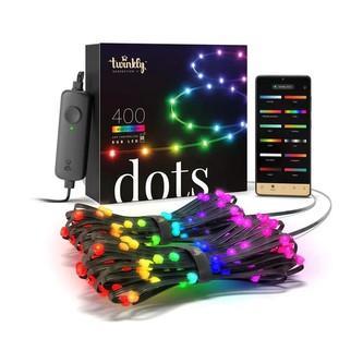 Twinkly Dots LED pásek 400 ks světýlek 20 m černý kabel