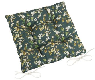 Sedák LADA prošívaný - větvičky na zelené - 40x40 cm, prošívaný
