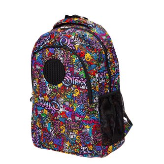 PIXIE CREW Kreativní studentský batoh - Graffiti