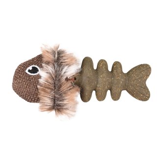 Hračka pro kočky ryba z lisovaného catnipu Flamingo, 9 cm