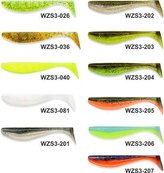 Dipované umělé nástrahy FishUP 8cm / 8ks Wizzle Shad 3 Barva: Green Pumpkin/Pearl