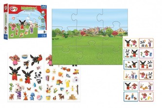 Puzzle magnetické s doplnkami Králiček Bing s priateľmi v krabici 29x22x5cm