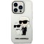 Karl Lagerfeld IML Glitter Karl and Choupette NFT kryt iPhone 14 Pro Max čirý
