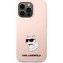Karl Lagerfeld Liquid Silicone Choupette NFT kryt iPhone 13 Pro Max růžový