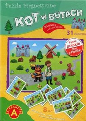 Puzzle magnetyczne - Kot w butach