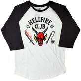 Pánské tričko Stranger Things: Hellfire Club Crest (XS) bílá bavlna