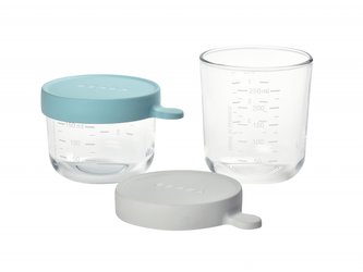 Kelímek na jídlo skleněný 2ks 150ml / 250ml Light Mist