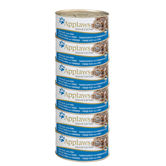 Applaws konzerva Cat Jelly Tuňák s krabem 6x156g