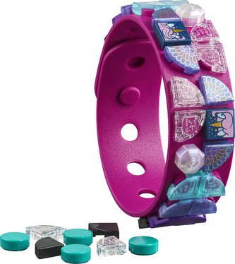 LEGO® DOTS 41802 Náramok – farebný jednorožec