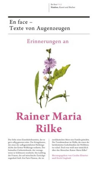 Erinnerungen an Rainer Maria Rilke, 2 Bde. Erinnerungen an Rainer Maria Rilke, 2 Bde.