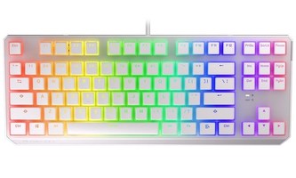 Endorfy herní klávesnice Thock TKL OWH Pudd.Khail  BR RGB /USB/ brown sw./ drátová / mechanická / US layout / bílá RGB