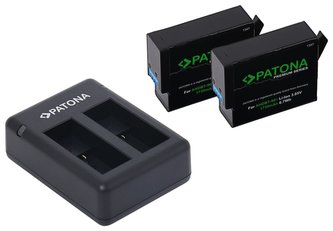 PATONA nabíjačka pre digitálny kamier Dual GoPro Hero 9/Hero 10/Hero 11 + 2x aku 1730 mAh