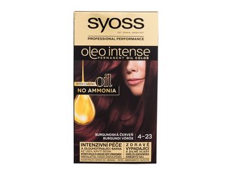 Syoss Oleo Intense Barva na vlasy Permanent Oil Color 50 ml 4-23 Burgundy Red pro ženy