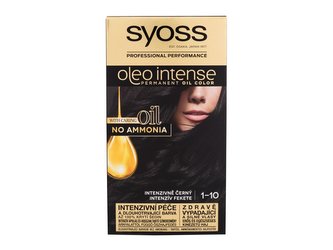 Syoss Oleo Intense Barva na vlasy Permanent Oil Color 50 ml 1-10 Intense Black pro ženy