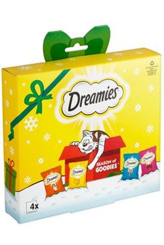 Dreamies kočka pochoutka Vánoční box 4x30g