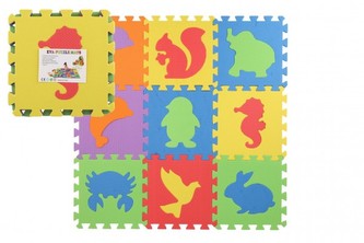 Penové puzzle Dinosaury 29x29x1cm 10ks vo fólii
