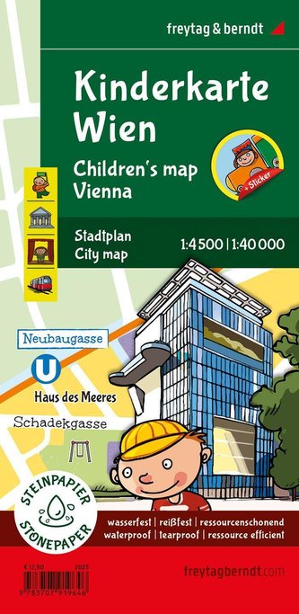 Kinderkarte Wien, 1:40.000, freytag & berndt