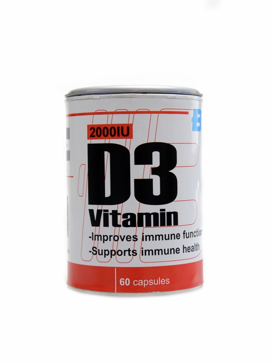 Body nutrition - Vitamín D3 2000 IU 60 kapslí