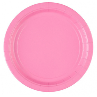 Papírový tácek 22,8cm 8ks růžový - Amscan