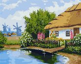 Malowanie po numerach - Majątek ukraiński 40x50cm