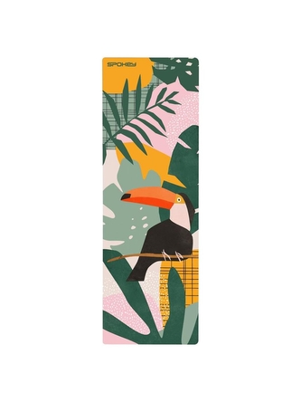 Spokey - HOME JUNGLE Semišová jóga podložka, 180 x 60 x 0,4 cm