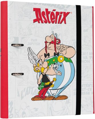 Kroužkový pořadač Premium Asterix: dva kamarádi (28 x 32 x 4 cm)